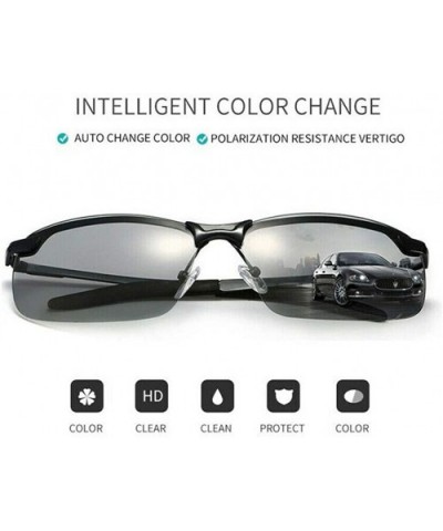 Intelligent Changing Colors Anti-UV Polarized Sunglasses Goggles Outdoor Sports - Black - C9196YYQ4KG $5.90 Sport