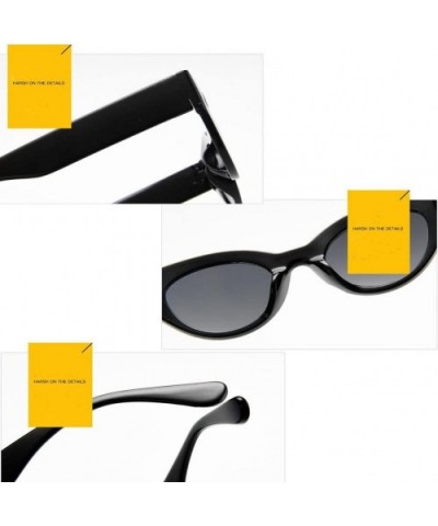 Retro Sunglasses For Women/Men Classic Outdoor Glasses UV400 Round Len - Black&gray - C518D4NZLR2 $6.13 Round