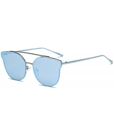 Stylish Sunglasses for Men Women 100% UV protectionPolarized Sunglasses - Blue - CS18S0QO8L6 $6.43 Wrap