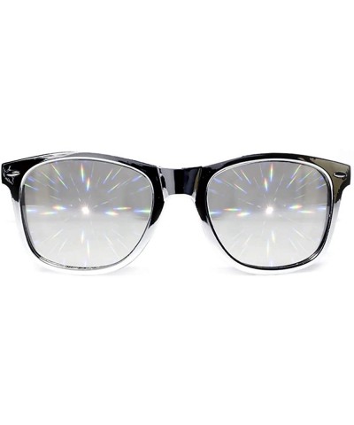 Limited Edition Specialty Diffraction Glasses - Rave Eyes Party Club 3D Trippy - Chrome - CY17AZA886T $15.78 Aviator