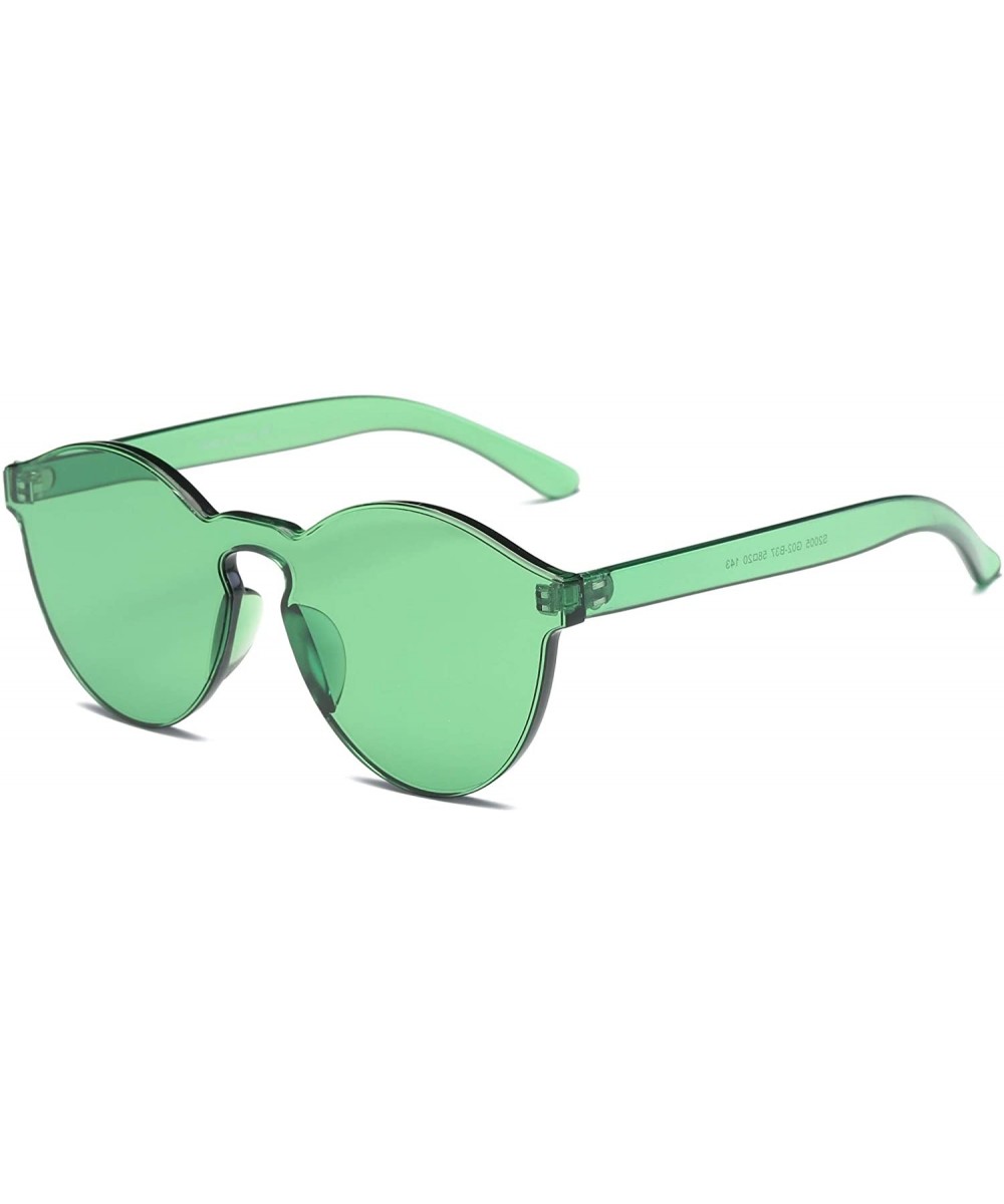 Women Round Tinted Fashion Sunglasses - Green - CE18WU6GKMR $19.91 Round