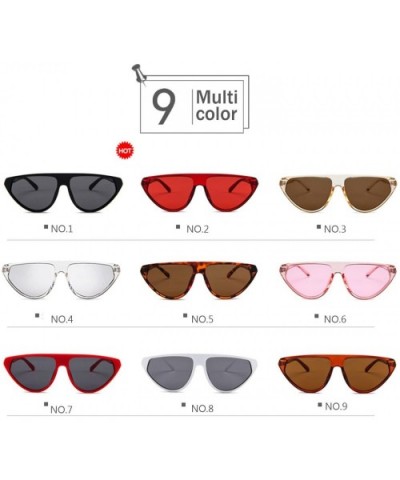 Sun Glasses for Woman Round Sunglasses Gossamer Candy Coloration Eyewear Casual Fashion Sunglasses (Color NO.6) - CW197WYXO7H...