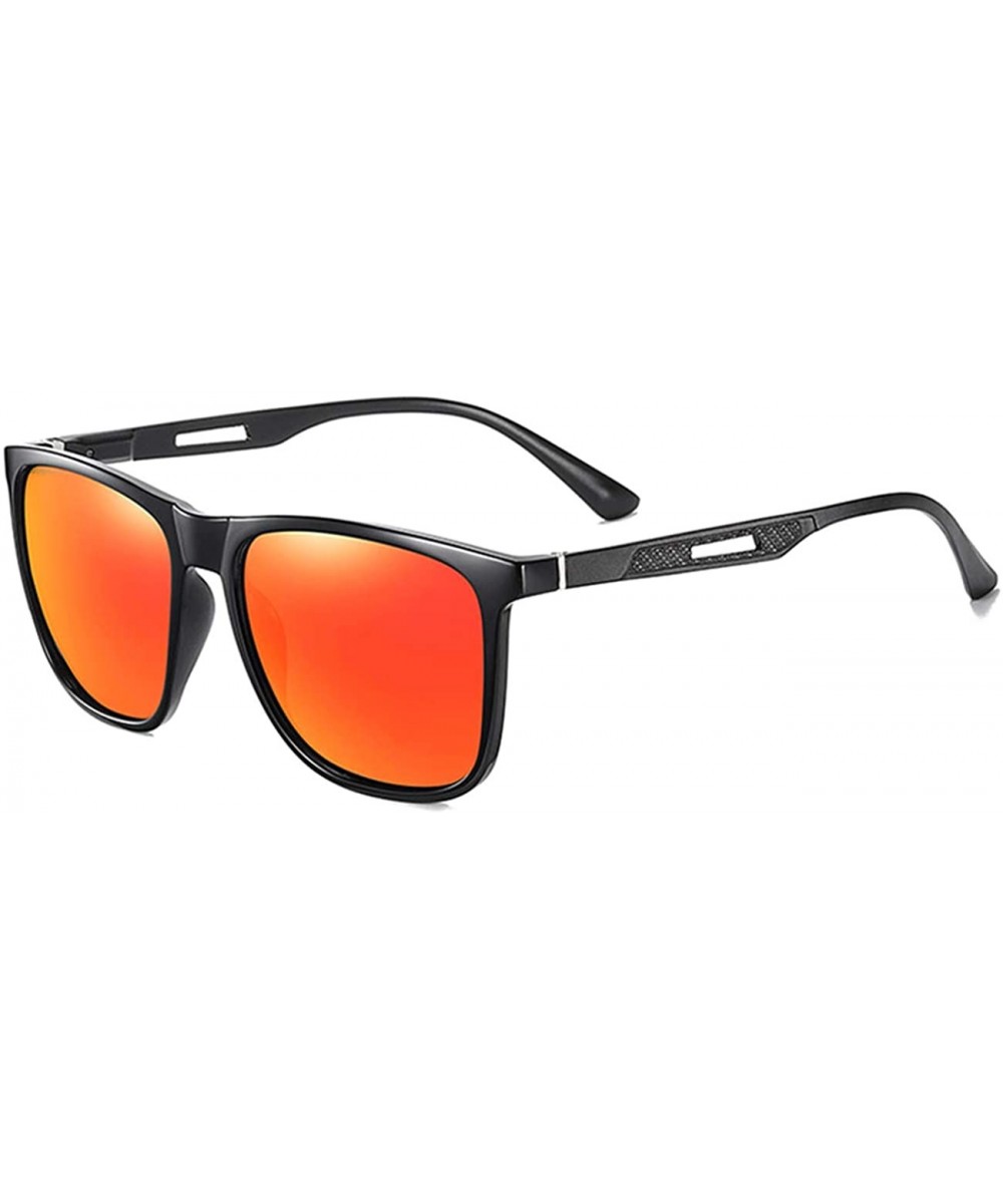 Polarized Sunglasses for Men-TR+Al-Mg Material with Spring Hinge UV400 Protection Lightweight 8060 - CE195ML62AL $5.85 Sport