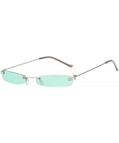 Sunglasses Rectangular Rimless Lightweight - Multicolora - CB18QIKS0C2 $5.21 Square
