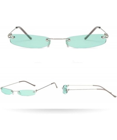 Sunglasses Rectangular Rimless Lightweight - Multicolora - CB18QIKS0C2 $5.21 Square