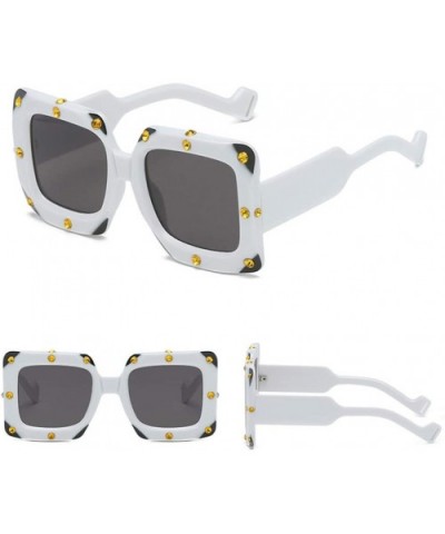 Sunglasses Personality Glasses Fashion - D - CF18U98Q7LI $6.37 Rectangular