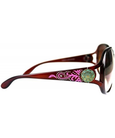 Concho Western Collection Sunglasses - Coffee - CQ18U9SZ3HY $32.91 Square