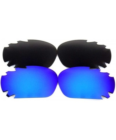 Replacement Lenses Racing Jacket Black&Blue Color Polarized 2 Pairs-FREE S&H. - Black&blue - CZ128626WZ7 $13.96 Oversized