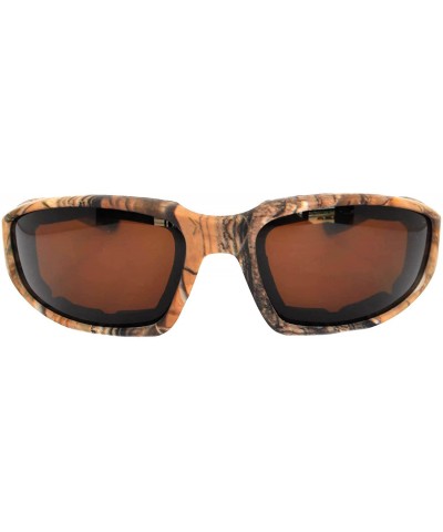 Motorcycle Padded Foam Glasses Smoke Mirror Clear Lens - Camo3_brown - CO18929K36C $9.49 Goggle