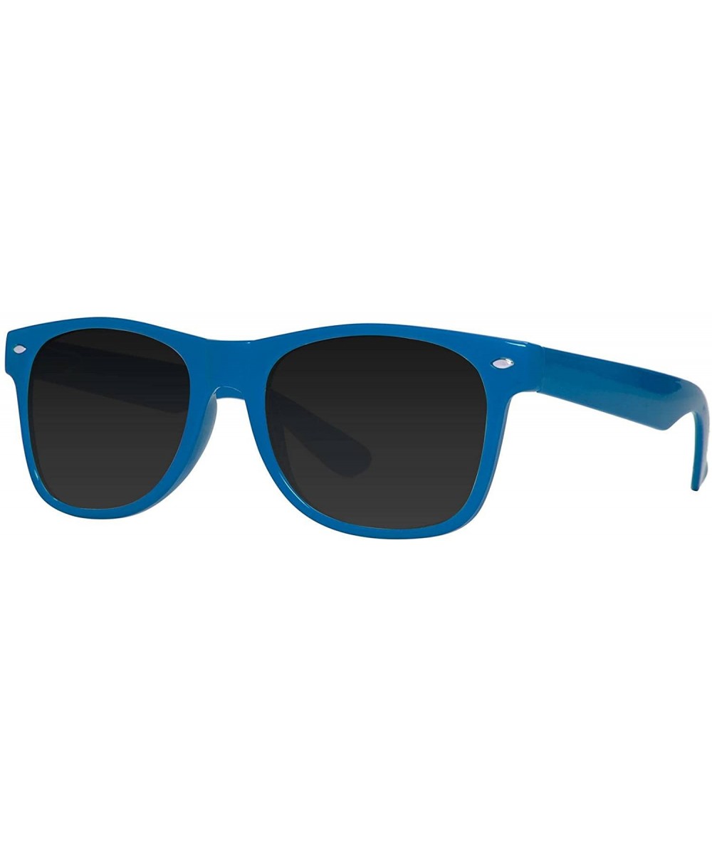 Horn-Rimmed Tint Sunglasses - Blue - CI12O9ZQ6TN $6.29 Square