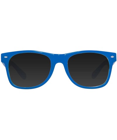 Horn-Rimmed Tint Sunglasses - Blue - CI12O9ZQ6TN $6.29 Square