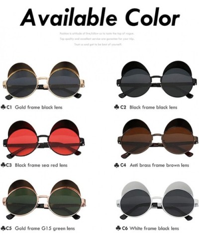 Sunglasses Men Women Brand Designer Vintage Sunglass - Black W Sea Red - C518S9DIIOU $10.32 Sport