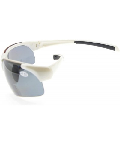 Unisex Sports Polarized Bifocal Sunglasses Lightweight TR90 Frame UV Protection - White - C918CAYMW0Y $30.81 Sport