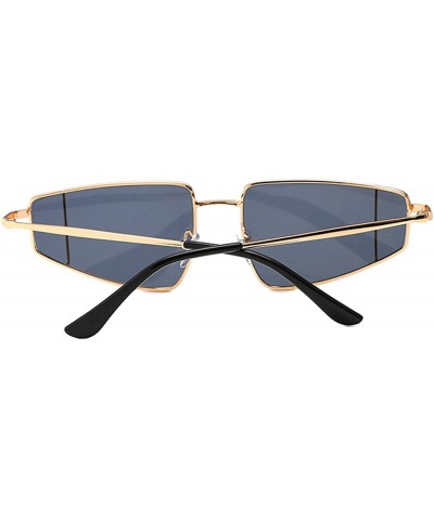 Vintage style Sunglasses for Unisex metal PC UV 400 Protection Sunglasses - Gray - CF18SZU0EGX $15.88 Oversized