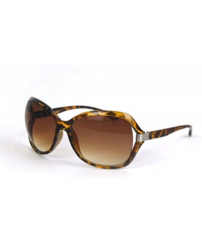 Women Trendy Design Sunglasses P2053 - Tortoise Frame-gradient Brown Lens - CA11E5BKP1B $9.07 Oversized
