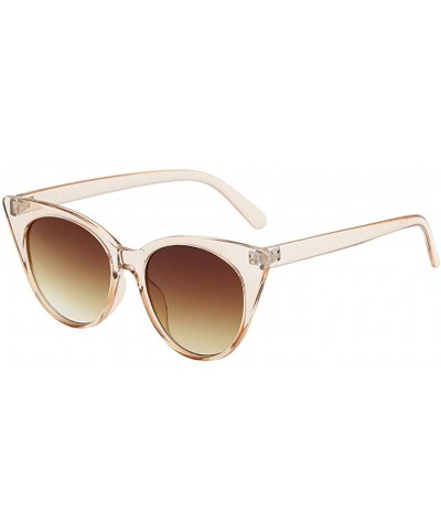 Fashion Man Women Small Frame Heart Sunglasses Glasses Vintage Retro Style Lightweight Glasses - E - CO196IRCC6Q $5.34 Semi-r...