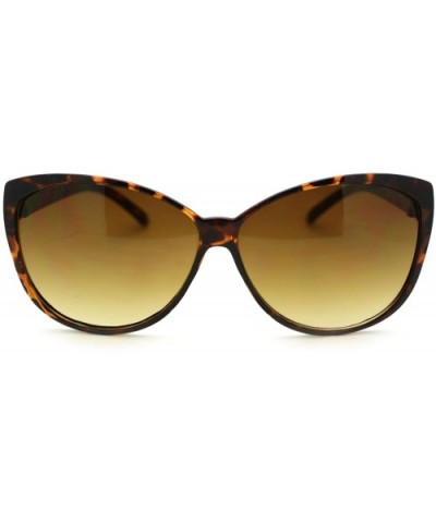 Simple Classy Sunglasses Womens Oversized Cateye Butterly - Tortoise - CA11P9CJU7F $5.47 Butterfly