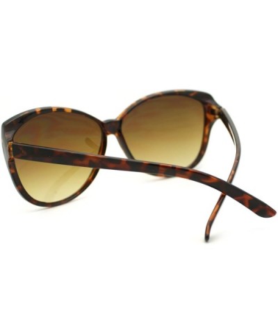 Simple Classy Sunglasses Womens Oversized Cateye Butterly - Tortoise - CA11P9CJU7F $5.47 Butterfly