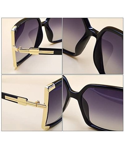 Women's Oversized Metal Frame Colored Lens Uv400 Protection Sunglasses - Tawny - C712CAYEJ5V $15.64 Oversized