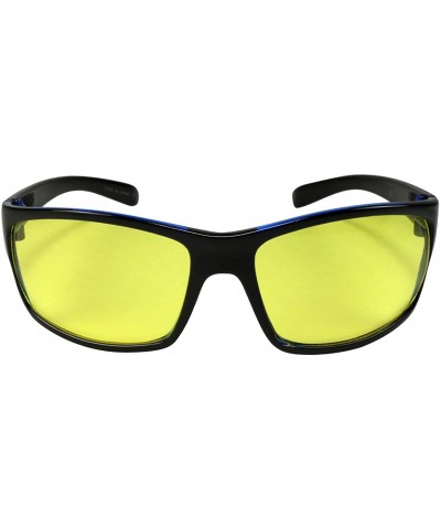 Plastic Night Driving Glasses 570010-ND - Clear Blue - CG1235XA22F $9.81 Sport