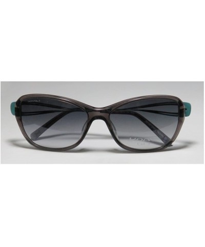 7270k Womens/Ladies Designer Full-rim Gradient Lenses Sunglasses/Eyewear - Gray / Mint - CP127ZA33PR $25.48 Rectangular