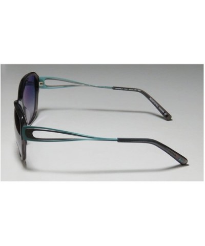 7270k Womens/Ladies Designer Full-rim Gradient Lenses Sunglasses/Eyewear - Gray / Mint - CP127ZA33PR $25.48 Rectangular