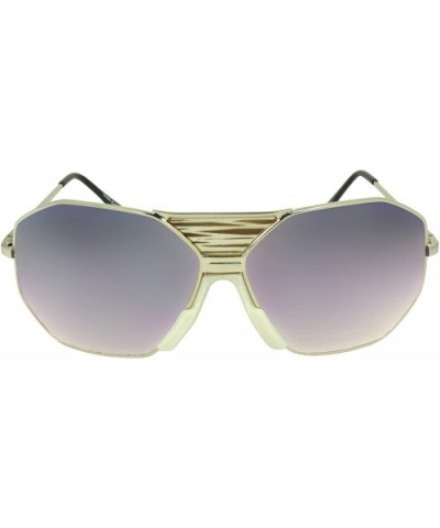 Mercurial Shield Fashion Retro Sunglasses Shades - Silver - CC11JRVUKZP $5.10 Shield