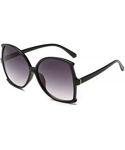 women fashion Simple sunglasses Retro glasses Men and women Sunglasses - Black - CQ18LL0SXAS $4.91 Oval