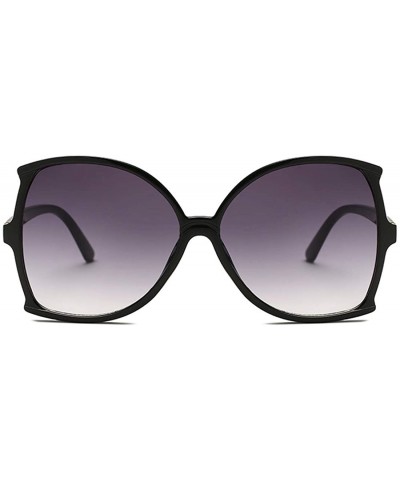 women fashion Simple sunglasses Retro glasses Men and women Sunglasses - Black - CQ18LL0SXAS $4.91 Oval