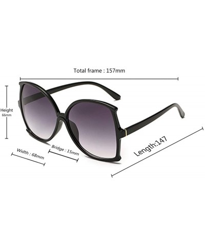 women fashion Simple sunglasses Retro glasses Men and women Sunglasses - Black - CQ18LL0SXAS $4.91 Oval