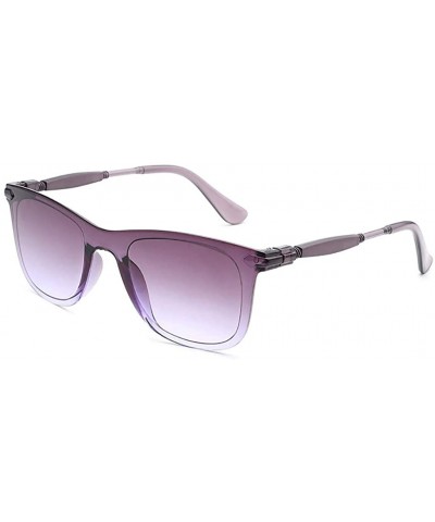Love Heart Shaped Sunglasses Women PC Frame Resin Lens Sunglasses UV400 Sunglasses - D - CT1906QE2IO $5.51 Rimless