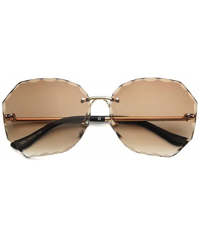 Unisex Sunglasses Fashion Pink Drive Holiday Polygon Non-Polarized UV400 - Brown - C618RH6SMH4 $5.88 Square