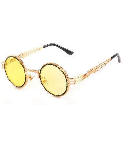 Vintage Sunglasses Designer Colorful Rhinestone - CD18USDY0DX $8.06 Round