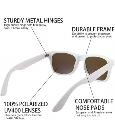 Polarized Sunglasses for Men Women Classic Brand Designer Square Sun glasses 100% UV Protection - CK1945C4R8S $5.92 Shield