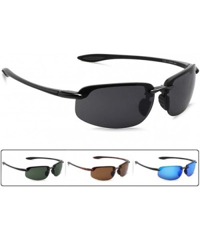 Sunglasses Men Classic Rimless Driving Hiking Women's TR90 Material UV400 Male - C1 Black Gray - CL18M3MX0X2 $27.36 Rimless