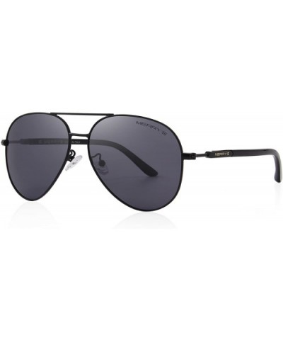 Classic Pilot Sunglasses Womens Polarized Mirror with Case - UV 400 Protection 62MM - Black - CI18KIKZ7K8 $13.68 Aviator