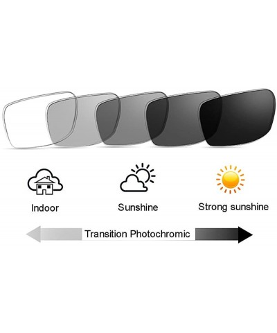 Transition Photochromi Check Pattern Square Nerd Reading Glasses UV400 Sunglasses - Blue - CP18CLUUQ89 $16.11 Square