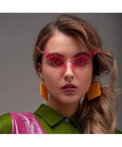 Fashion Sunglasses Colorful Lightning Personality - Purple - C8199AT26QI $12.37 Rimless