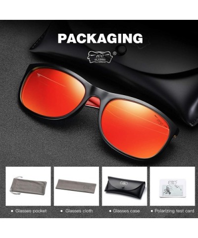 Polarized Sports Sunglasses TR90 Frame UV Protection for Men and Women Driving Baseball Running 2678 - Red - C518WY0YMG6 $13....