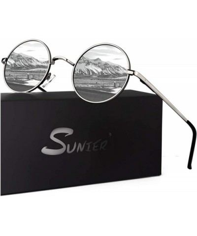 Retro Round Polarized Steampunk Sunglasses Side Shield Goggles Gothic S92-ADVANCED POLARIZED - C318NHON066 $9.68 Round