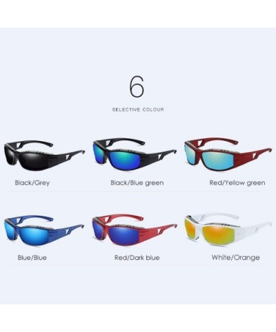 Men's Outdoor Sports Polarized Sunglasses Riding Polarized Sunglasses - F - CK18QCYZUUQ $27.80 Sport