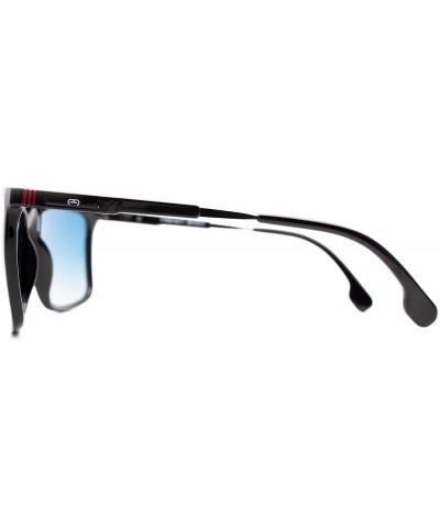 p687 Square Design Polarized- for Mens 100% UV PROTECTION - Black-bluedegrade - C0192TGY4HM $19.47 Square