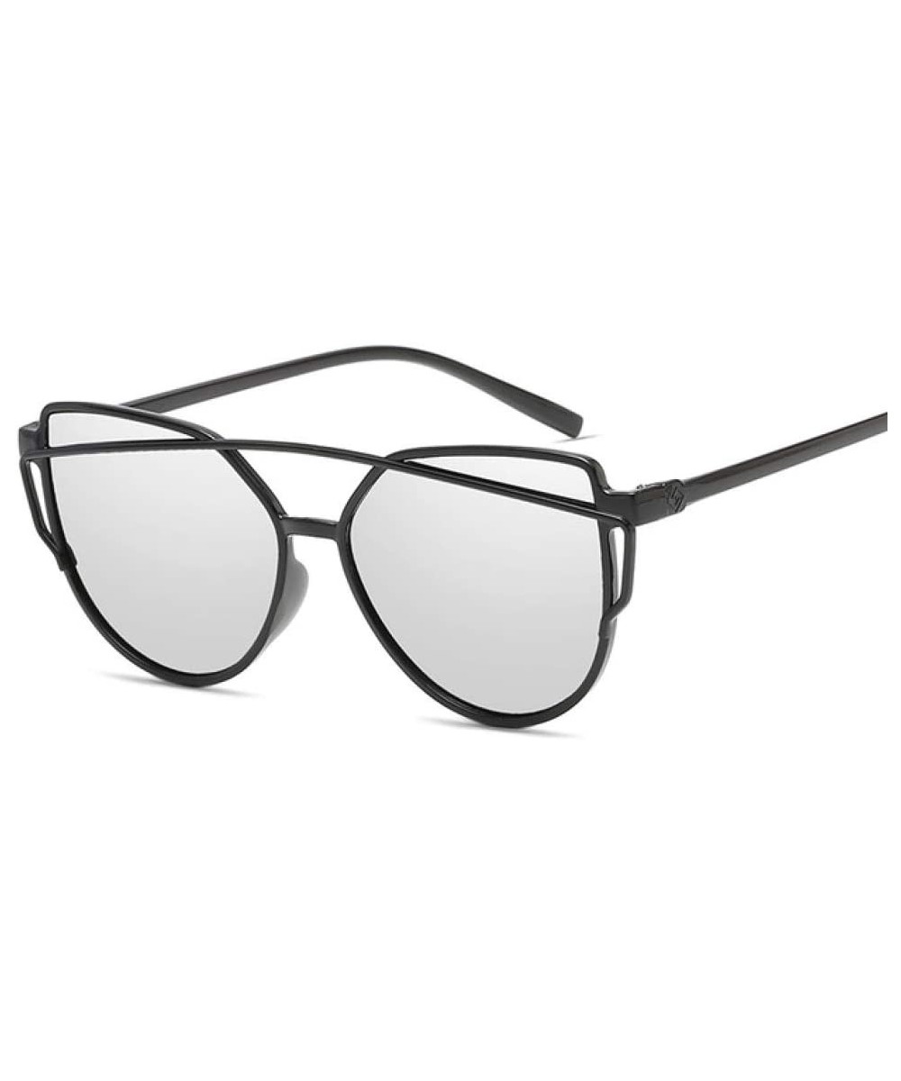 Fashion Sunglasses Glasses Coating - Silver - C8197WDD7IG $18.88 Cat Eye