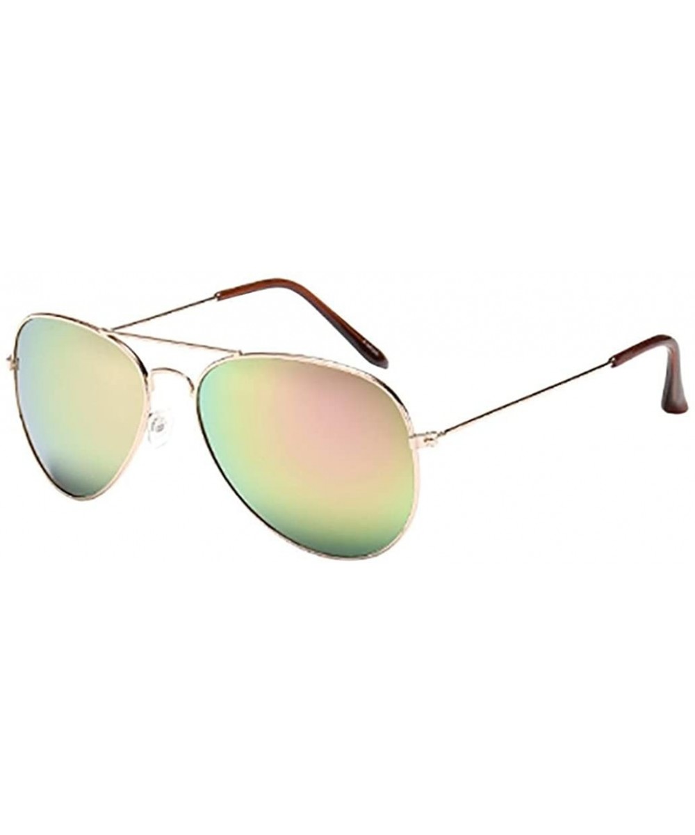 Women's Men Sunglasses-Vintage Oversize Frame Sunglasses Stylish Eyewear - F - C418EMRZOTE $7.81 Sport