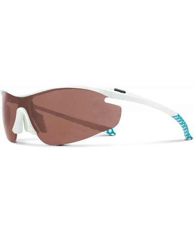 Zeta White Golf Sunglasses with ZEISS P5020 Red Tri-flection Lenses - CH18KMC5GGO $14.94 Sport