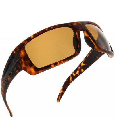 Limited Edition Polarized Shades Motorcycle Sunglasses - Tortoise - CF18I2K6Y4U $13.41 Sport