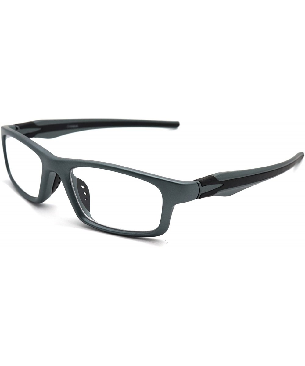 Sports Double Injection Readers Flexie Reading Glasses size and color very - Matte Gunmetal Black - C412NYQO778 $16.80 Sport