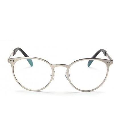 Women's Retro Glasses Frame Men Optical Eye Glasses Spectacle Eyeglasses Frame - Silver - C51827C7YXN $8.64 Rimless