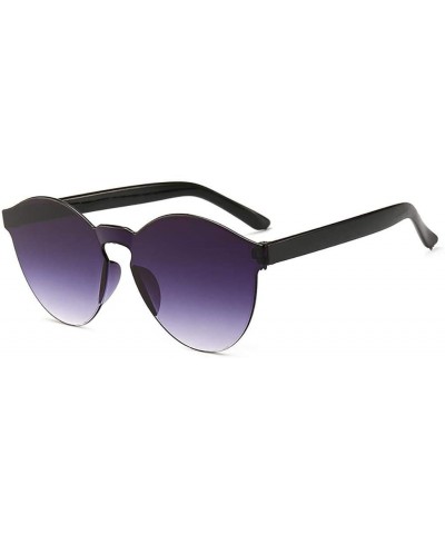 Unisex Fashion Candy Colors Round Outdoor Sunglasses Sunglasses - Gray - CU1908N3XDX $12.95 Round