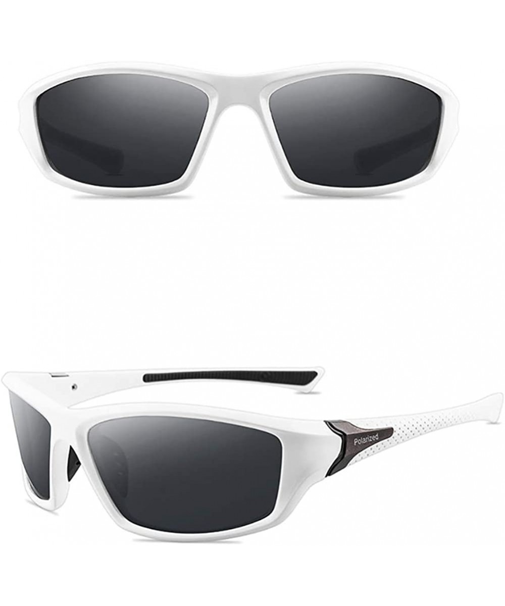 Sport Polarized Sunglasses-Classic Aviator Sunglasses-Ultra Lightweight Sturdy - E - C91905Y4LO8 $26.07 Goggle